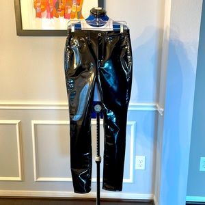 Rag and Bone Patent Leather Pants in Black size 27